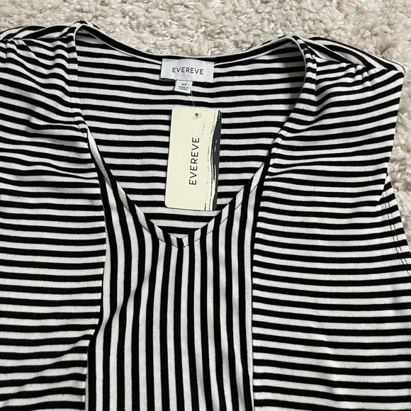 Evereve Laney Striped Mix Tank Top Size XS - Picture 3 of 10